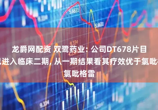 龙爵网配资 双鹭药业: 公司DT678片目前已进入临床二期, 从一期结果看其疗效优于氯吡格雷